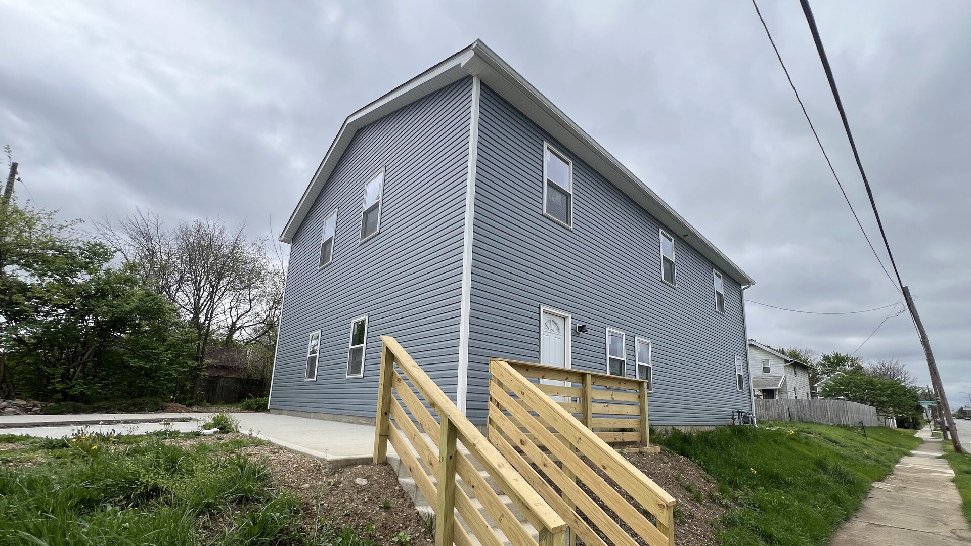 The same house finished