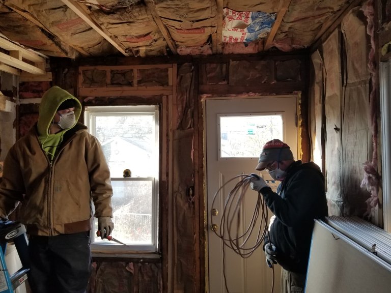 Demo complete — new back door installed