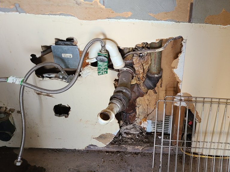 corroded Cast iron and galvanized Plumbing