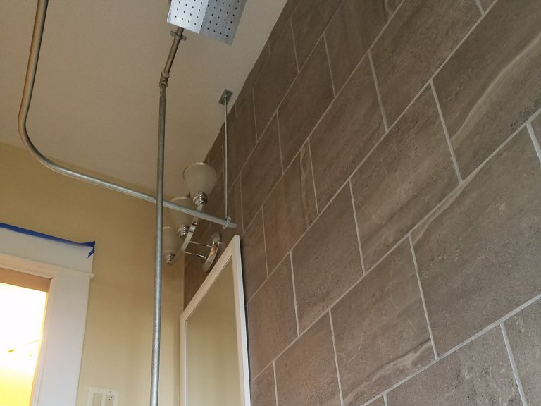 Bath wet wall and ceiling