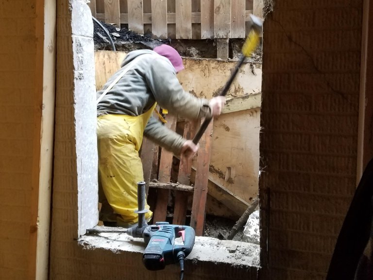 Basement bedroom — During