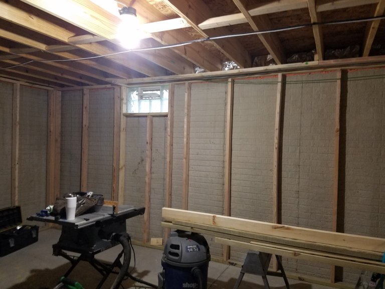 Basement living area