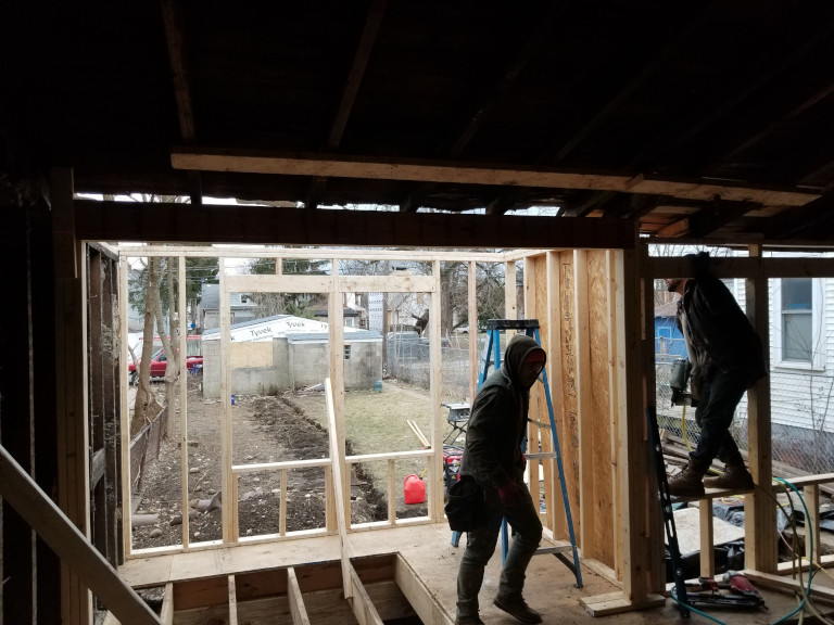 Chicago Ave — Zombie Property Remodel — During