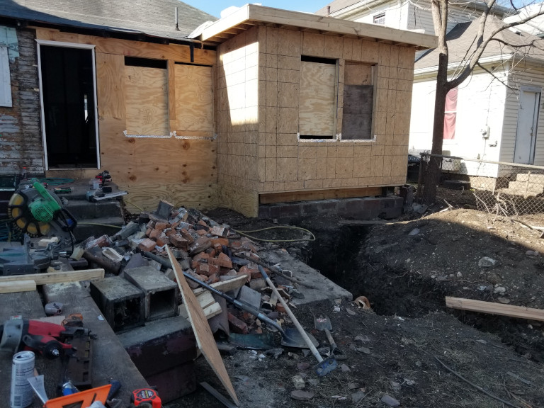 Chicago Ave — Zombie Property Remodel — During